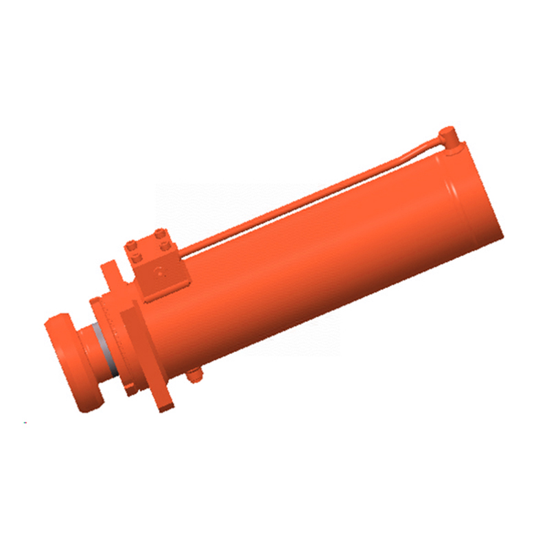 Leg Deploys Cylinder for Truck Crane